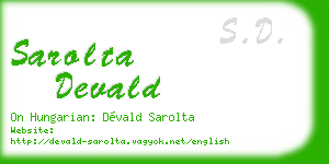 sarolta devald business card
